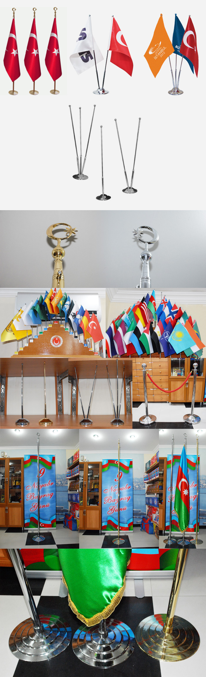 Table Over Flags and Poles